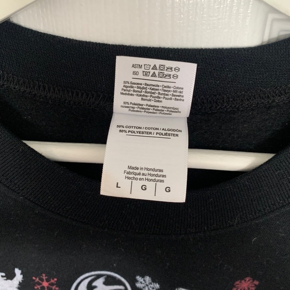 GAME OF THRONES - Winter Is Coming Ugly SweatShirt - Size Large - Picture 2 of 2